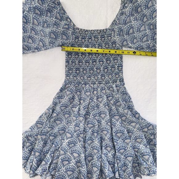 Erica Wilson Nantucket Fan Flare Prairie Boho Maiden Cottagecore Babydoll Sz XS - Picture 10 of 16